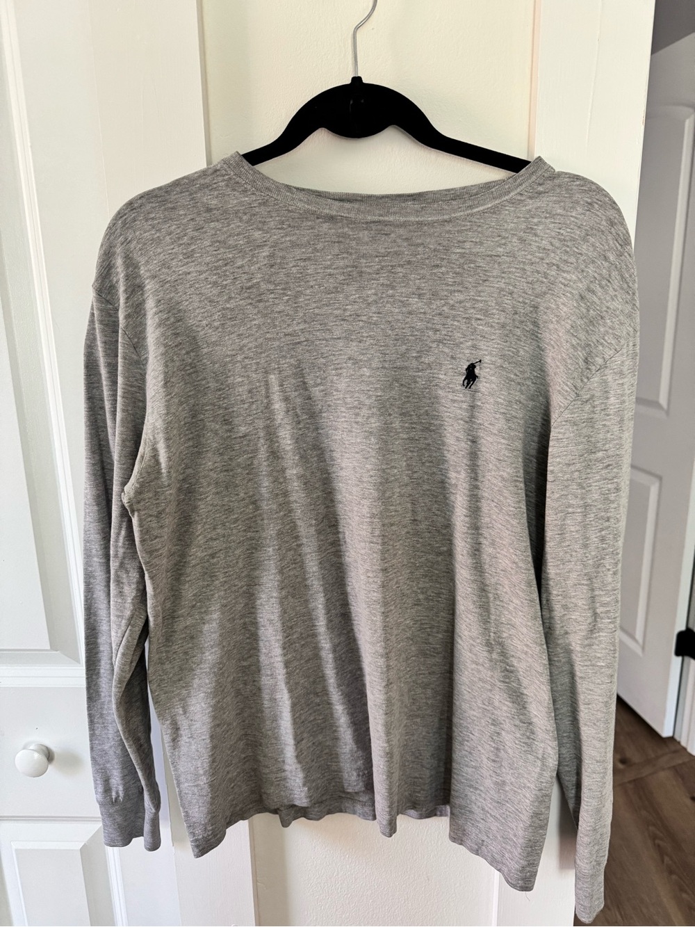 Polo by Ralph Lauren Heather Gray Long Sleeve Crew Shirt